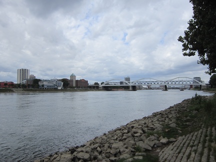 Rhein River - View to Ludwigshafen
